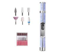 File per unghie elettrica - 6,3x0,79 pollici di unghe ricaricabile, strumento portatile a 3 velocità, rimozione del callo del piee ABS, unghe dei piedi spesse per le donne uomini | Perfect Salon Ho
