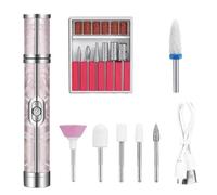 File per unghie elettrica, kit per trapano per unghie, Set di trapano a batteria per unghie, per manicure a basso rumore ricaricabili USB, strumenti di unghie a mano per donne adolescenti ragazze