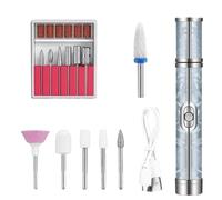 File per unghie elettrica, kit per trapano per unghie,Set di trapano a batteria per unghie | per manicure ricaricabili professionali, USB, strumento di pedicure per rimozione di chiodi polacchi e acri