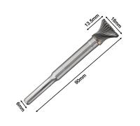 File rotanti gambo 6 mm per smussatura legno plastica e alluminio superfici