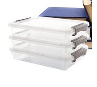 File Storage Box - 3 Pieces Stackable Waterproof For Home Office School Dorm | A4 B5 Document Storage Box | Pieces Stackable Space Saving Waterproof | Stationery Supplies Passport ID Paper Letter Toys