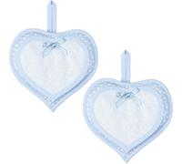 Filet - Confezione 2 pezzi Fiocco Nascita a forma di cuore, Cielo