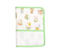 Filet - Copertina Libretto da ricamare animaletti e numeri, personalizzabile con ricamo a punto croce, Made in Italy, Verde