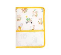 Filet - Copertina Libretto da ricamare animaletti e numeri, personalizzabile con ricamo a punto croce, Made in Italy, Giallo