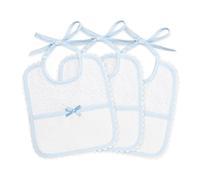 Filet - Set 3 bavaglini neonato da ricamare