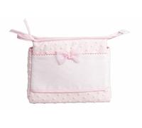 Filet - Trousse con cerniera | Ideale per cosmetici e creme | Dimensioni 24x20x10 cm | Made in Italy | Rosa