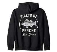 Filets de Perch Lago di Ginevra Pesce Persico Felpa con Cappuccio