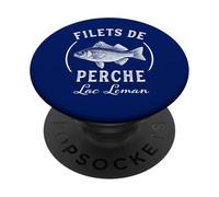 Filets de Perch Lago di Ginevra Pesce Persico PopSockets PopGrip Adesivo