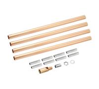 Filettata Estensione Asta Kit,M10 Filettatura 9.8" Dado,Francese Oro