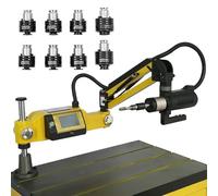 Filettatrice Elettrica M3-M16 Perforatrice Servomaschiatrice A 360° 600W Maschiatrice Automatica Con Braccio Oscillante Da Tavolo CNC Intelligente A Velocità Variabile Con Pinze Da 8 Pezzi