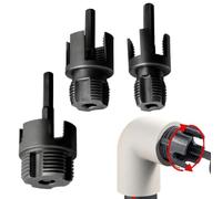 Filettatubi per Trapano Codolo esagonale 1/2-3/4 pollice, attrezzatura di | Kit 2 Punte Filettatrici Tubi PVC per Proprietari di Casa, Idraulici, Riparazioni Domestiche, Bagno e Cucina