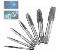 Filettatura, 7 pezzi Punte per trapano con filettatura metrica in acciaio Utensile per maschiatura combinato Trapano e set di punte per maschi M3, M4, M5, M6, M8, M10, M12 Elevata resistenza all'usura