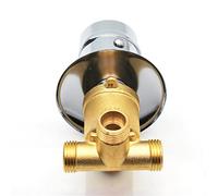 Filettatura/Intubazione in Ottone Massiccio Miscelatore per Acqua Calda e Fredda Rubinetto Doccia Deviatore 2/3/4/5 Vie Diviso Due Pezzi, Cartuccia Ceramica (Deviatore Filettata -3 Uscita)