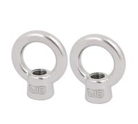 Filettatura M16 304 acciaio inox stile giapponese Occhio sollevamento dado 2pz