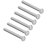 Filettatura M8 120mm 304 acciaio inox testa esagonale viti fermaglio 6pz.