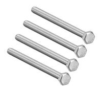 Filettatura M8 130mm 304 acciaio inox testa esagonale viti fermaglio 4 pz