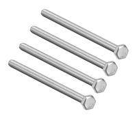 Filettatura M8 150mm 304 acciaio inox testa esagonale viti fermaglio 4 pz