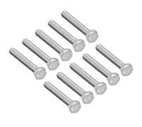 Filettatura M8 60mm 304 acciaio inox testa esagonale viti fermaglio 10pz