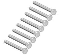 Filettatura M8 75mm 304 acciaio inox testa esagonale viti fermaglio 8pz.