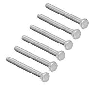 Filettatura M8 90mm 304 acciaio inox testa esagonale viti fermaglio 6pz.