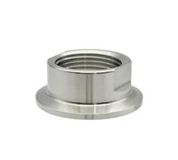 Filettatura NPT BSP 1/4 "1/2" 1/4 "3/4" 1 "Raccordi in acciaio inossidabile di grado sanitario TC 25,4 50,5 64 mm Giunto for tubo Adattatore autocostruito(BSPT internal thread,1I4 inch Ferrule25.4)