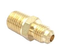 Filettatura svasata SAE da 7/16"-20 UNF a 1/4" NPT maschio tubo con diametro esterno 1/4" esagonale in ottone SAE 45 gradi raccordi for tubi 1000PSI