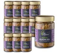 Filetti di Melanzana Viola - Specialità Artigianale Calabrese, Verdure Sott’Olio Senza Conservanti, Gusto Autentico - Val D'Esaro - 12 vasi da 300 g