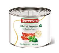Filetti di Pomodoro San Marzano con Basilico Fresco 2500g - La Torrente