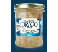 FILETTI DI SGOMBRO DRAGO IN OLIO DI SEMI 3 BOCCE IN VETRO DA GR 200 CONSERVE