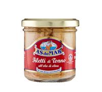 Filetti di tonno all'olio di oliva vaso di vetro 3 barattoli da 150 gr