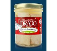 FILETTI DI TONNO ROSSO DRAGO IN OLIO D'OLIVA CONF 6 X 200GR CONSERVE