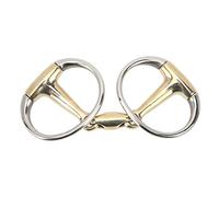 Filetto Ad Anello per Cavallo, Filetto Ad Anello per Tutti gli Usi Anello Sciolto per Cavallo con Cerniera in Acciaio Inossidabile e Rame 135 Mm
