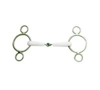 Filetto Daslo a 3 anelli snodato con rivestimento in gomma al gusto di menta Das
