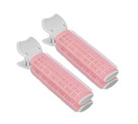 FILFEEL 2 Clamp/Holder Portatili per Bigodini Volume dei Capelli per lo Styling delle Radici e la Frangia - Strumenti per Capelli Leggeri e Adatti Ai Viaggi per le Donne (PINK)