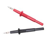 FILFEEL 2 Pcs P5011 4 Mm Banana Plug Sonda di Prova Connettore Banana Connettore Test Multitimetro Multitimetro Manutenzione Kit di Test Industriale Elettrico Rosso Black