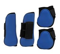 FILFEEL 4 Pezzi di Stivali di Supporto per Protezioni per Le Gambe dei in Neoprene PU Blu per Allenamenti di Corsa e Salto XL (Insieme Blu XL)