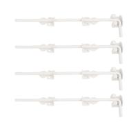 FILFEEL 4 Set Set di Aste di Caduta per Cancelli da 18 Pollici con 12 Staffe e 24 Viti - Perno di Messa a Terra in Acciaio Antiruggine per Porte di Recinzione in Legno, Metallo e Ferro