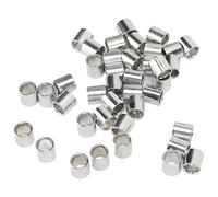 FILFEEL 40 Distanziali per Cuscinetti di Alta qualità per e Longboard - Accessori Hardware per Riparazione e Ricostruzione Argento (SILVER)