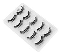 FILFEEL 5 Paia di Strumenti per il Trucco di Ciglia Finte Ricci Tridimensionali Spesse e Dense per Look Affascinanti (D49)