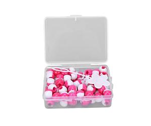 FILFEEL 74 Pezzi di Perline per Capelli, Stile Alla Moda con Motivi Squisiti per Creare Bracciali, Gioielli, Trecce di Capelli, Adatti per Feste, Matrimoni, Mostre Cinematografiche (Rosa rossa)
