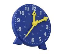 FILFEEL Aiuto Didattico per l'orologio Educativo per Bambini - Giocattolo Modello Interattivo per Gli Studenti delle Scuole per Apprendere Le abilità Cognitive del Tempo in Blu (Blue)