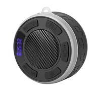 FILFEEL Altoparlante da Doccia con Ventosa, Luci RGB IPX7, Orologio a LED e Display Batteria, Stereo a 360°, Bagno Portatile e Altoparlante da Esterno - 5, 10 M (BLACK)