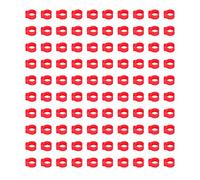 FILFEEL Anelli per Gambe di Identificazione dei Piccioni da 100 Pezzi da 8 Mm per Facilitare Il Monitoraggio e la Marcatura dei Materiali (Rosso)