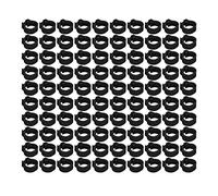 FILFEEL Anelli per Gambe di Identificazione dei Piccioni da 100 Pezzi da 8 Mm per Facilitare Il Monitoraggio e la Marcatura dei Materiali (Black)