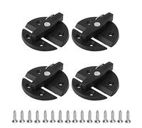 FILFEEL Armadietto in Barca Chiusura, 4 Set di Set di Portelloni Blocco Marcia Chiusura Marittima Clocchetto 59 X 59 Mm / 2,32 X 2,32 Pollici per Il Portello dell'Armadio per Porte di