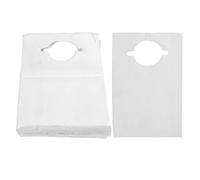 FILFEEL Bavaglino Monouso per Adulti 100 Pezzi Bavaglino Dentale per Salone di Bellezza per Uomini, Donne, Anziani, 40 X 60 Cm (Bianco)