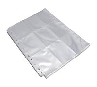 FILFEEL Buste per Carte Collezionabili Fronte-retro 40 Pezzi per Riporre Ed Esporre in Modo Chiaro - Proteggi Pagine in Plastica Ad Alta Trasparenza