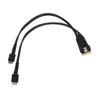 FILFEEL Cavo Server SFF 8654 8i a Doppio SFF 8611 4i: Interconnessione di Archiviazione Interna Ad Alta velocità da 30 Cm, 24 Gbps, con Connettori a 74 Pin per Server Aziendali e Compatibile con