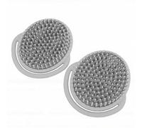 FILFEEL Confezione 2 Spazzole per Cuoio Capelluto per Bambini, Massaggiatore per Testine, in Silicone Alimentare, Spazzola Bagno Morbida e Delicata per Neonati, Adulti, Uso (GRAY)