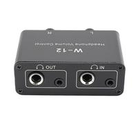 FILFEEL Controller di Volume Stereo Attenuatore di Volume per Cuffie in da 3,5 Mm e 6,35 Mm con Alloggiamento in Alluminio per il Monitoraggio in Studio di Esercitazioni di Chitarra e Configurazioni